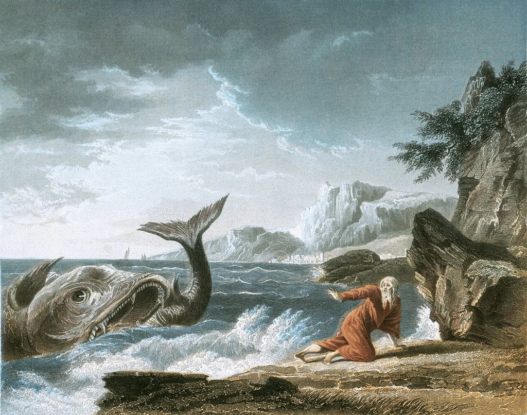  23-Giona fu vomitato dalla balena sulla terraferma 